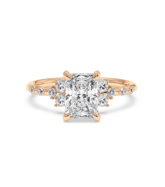 Rose Jasmine  Diamond Engagement Ring